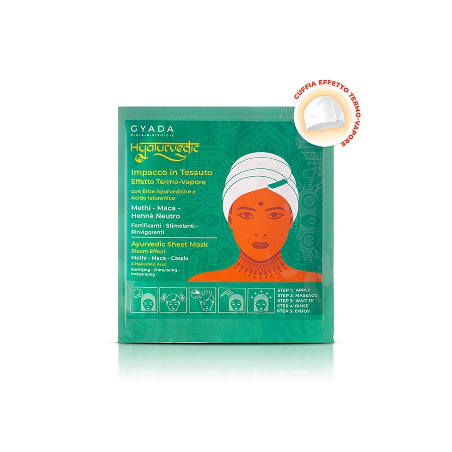 Gyada Cosmetics Hyalurvedic Impacco Ayurvedico In Tessuto Fortificante Maschera Capelli 1 Gyada Cosmetics Hyalurvedic Impacco Ayurvedico In Tessuto Fortificante Maschera Capelli