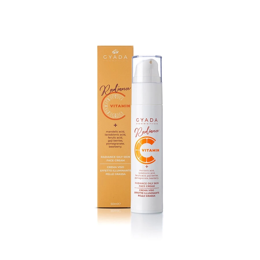 Gyada Cosmetics Radiance Oily Skin Face Cream - Crema Viso Illuminante Pelli Grasse